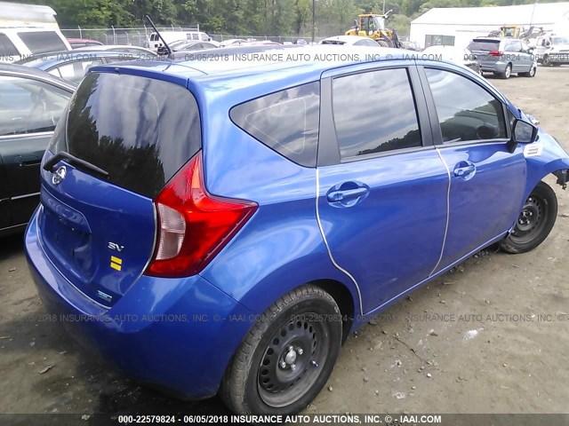 3N1CE2CP7GL359431 - 2016 NISSAN VERSA NOTE S/S PLUS/SV/SL/SR BLUE photo 4