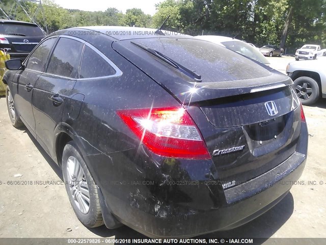 5J6TF3H50CL003846 - 2012 HONDA CROSSTOUR EXL BLACK photo 3