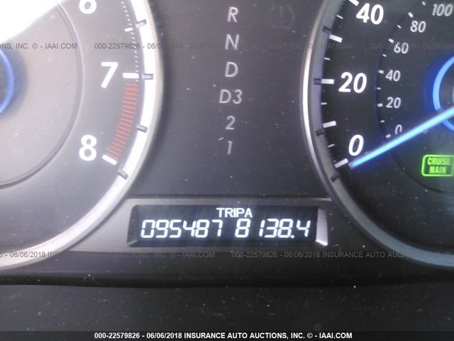 5J6TF3H50CL003846 - 2012 HONDA CROSSTOUR EXL შავი ფოტო 7