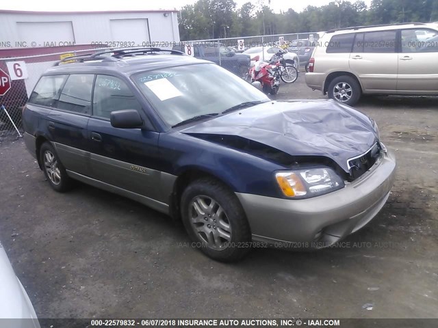 4S3BH675X36637548 - 2003 SUBARU LEGACY OUTBACK AWP 蓝色 照片 1
