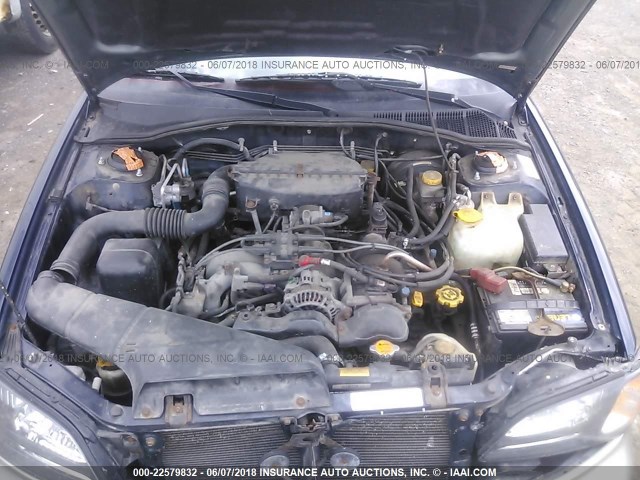 4S3BH675X36637548 - 2003 SUBARU LEGACY OUTBACK AWP 蓝色 照片 10