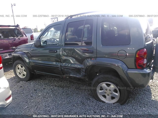 1J4GL58K02W173729 - 2002 JEEP LIBERTY LIMITED GREEN photo 6