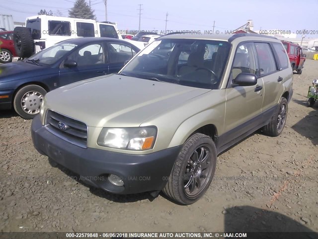 JF1SG63613H713783 - 2003 SUBARU FORESTER 2.5X GOLD photo 2