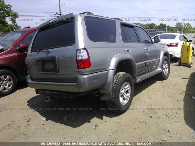 JT3HN87R010355165 - 2001 TOYOTA 4RUNNER LIMITED SILVER photo 4