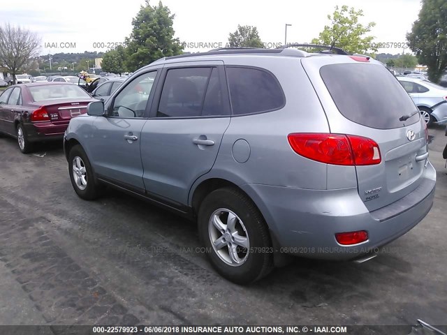 5NMSG73D47H113715 - 2007 HYUNDAI SANTA FE GLS GRAY photo 3