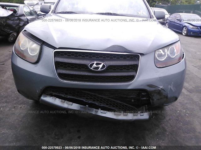 5NMSG73D47H113715 - 2007 HYUNDAI SANTA FE GLS GRAY photo 6