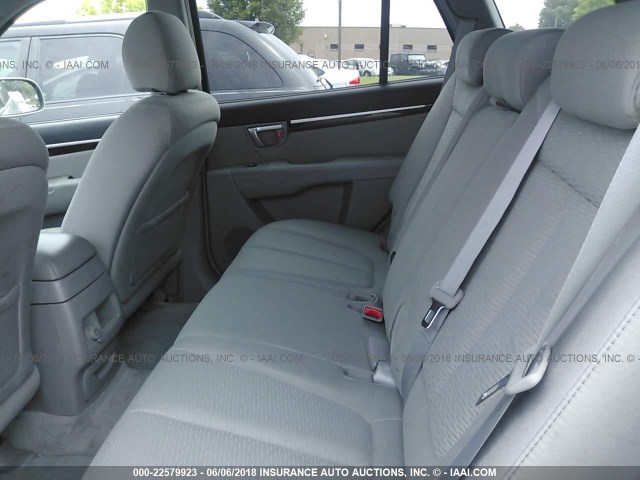 5NMSG73D47H113715 - 2007 HYUNDAI SANTA FE GLS GRAY photo 8