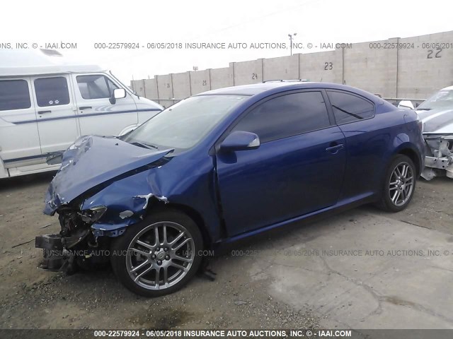 JTKDE167880267582 - 2008 TOYOTA SCION TC 蓝色 照片 2