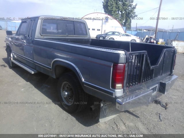 1FTHX25LXGKB76971 - 1986 FORD F250 GRAY photo 3