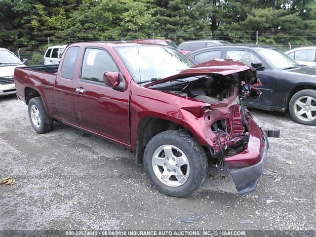 1GCESCFE3B8118763 - 2011 CHEVROLET COLORADO LT MAROON photo 1