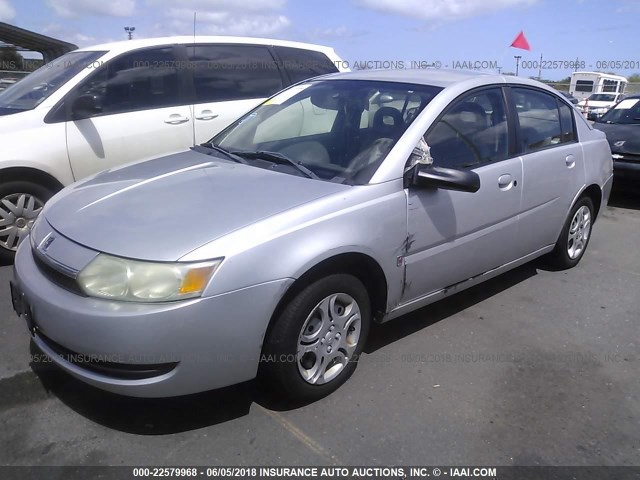 1G8AZ52F73Z110952 - 2003 SATURN ION LEVEL 2 SILVER photo 2