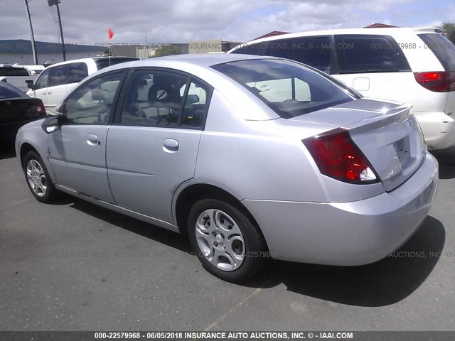1G8AZ52F73Z110952 - 2003 SATURN ION LEVEL 2 SILVER photo 3