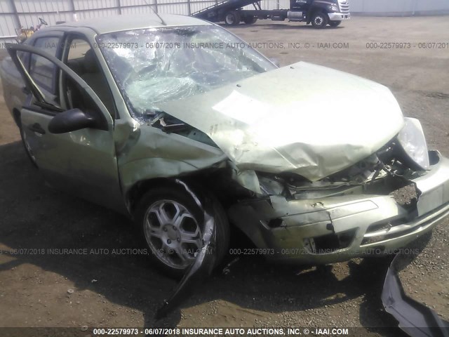 1FAFP34N17W227112 - 2007 FORD FOCUS ZX4/S/SE/SES GREEN photo 1