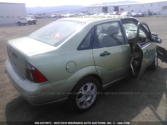 1FAFP34N17W227112 - 2007 FORD FOCUS ZX4/S/SE/SES GREEN photo 4