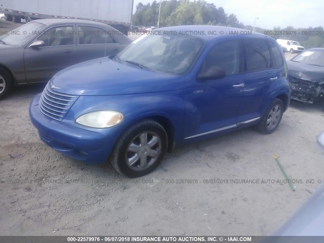 3C4FY58B54T242958 - 2004 CHRYSLER PT CRUISER TOURING BLUE photo 2