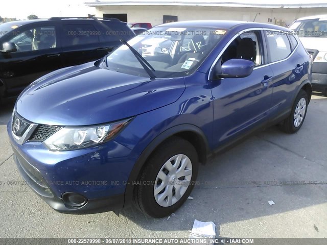 JN1BJ1CRXJW250434 - 2018 NISSAN ROGUE BLUE photo 2