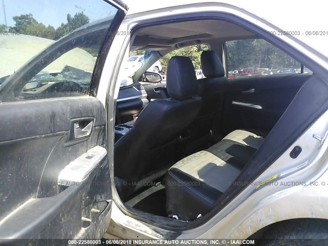 4T1BF1FK4CU103274 - 2012 TOYOTA CAMRY SE/LE/XLE ვერცხლისფერი ფოტო 8