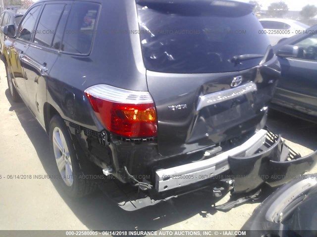 JTEES42A692110545 - 2009 TOYOTA HIGHLANDER LIMITED GRAY photo 3