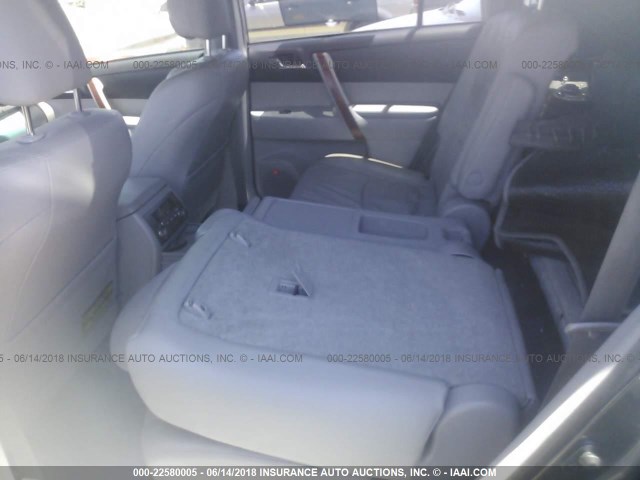 JTEES42A692110545 - 2009 TOYOTA HIGHLANDER LIMITED GRAY photo 8