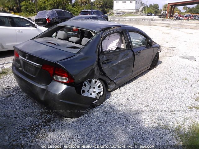 2HGFA1F33AH585542 - 2010 HONDA CIVIC VP GRAY photo 4