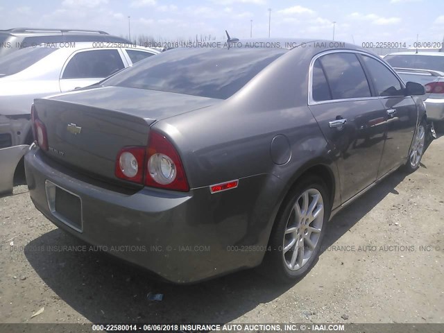 1G1ZE5E16BF367923 - 2011 CHEVROLET MALIBU LTZ 棕色 照片 4