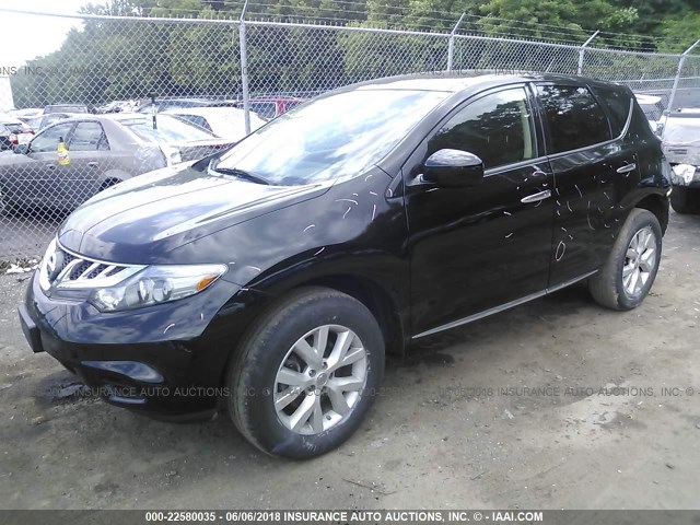 JN8AZ1MU7EW416584 - 2014 NISSAN Murano S/SL/SV/LE BLACK photo 2