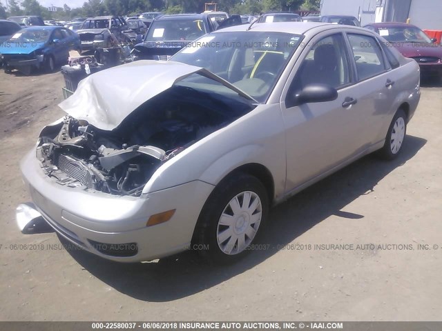 1FAFP34N57W345468 - 2007 FORD FOCUS ZX4/S/SE/SES GOLD photo 2