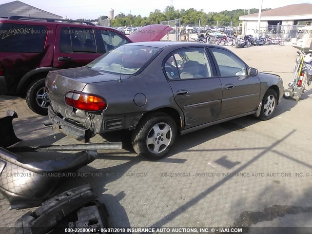 1G1NE52J12M655041 - 2002 CHEVROLET MALIBU LS 棕色 照片 4