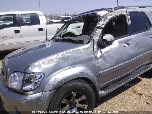 5TDZT38AX3S175404 - 2003 TOYOTA SEQUOIA LIMITED SILVER photo 6