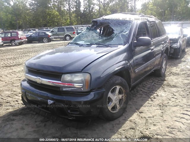 1GNDT13S542311713 - 2004 CHEVROLET TRAILBLAZER LS/LT GRAY photo 2