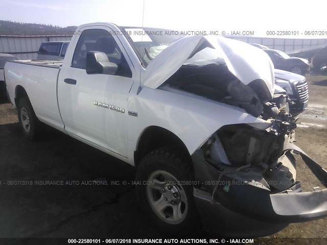 3D7JV1ET1BG612906 - 2011 DODGE RAM 1500 WHITE photo 1