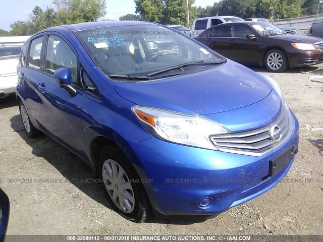 3N1CE2CP0FL387263 - 2015 NISSAN VERSA NOTE S/S PLUS/SV/SL/SR BLUE photo 1