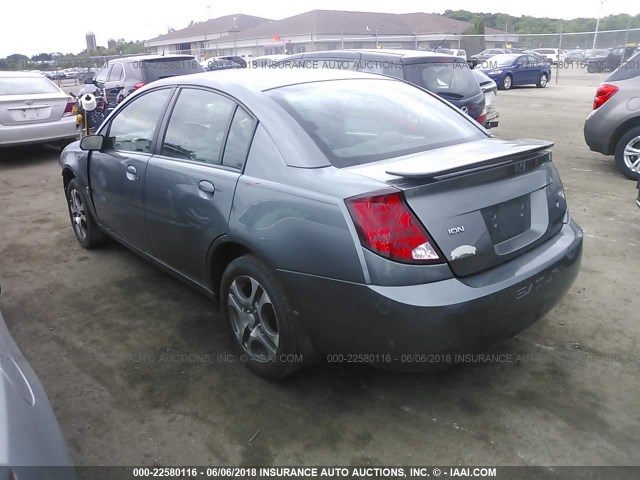 1G8AZ52F85Z164456 - 2005 SATURN ION LEVEL 2 GRAY photo 3