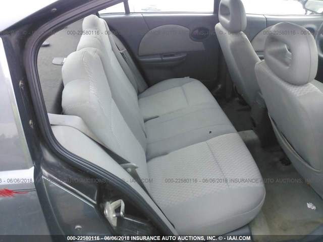 1G8AZ52F85Z164456 - 2005 SATURN ION LEVEL 2 GRAY photo 8