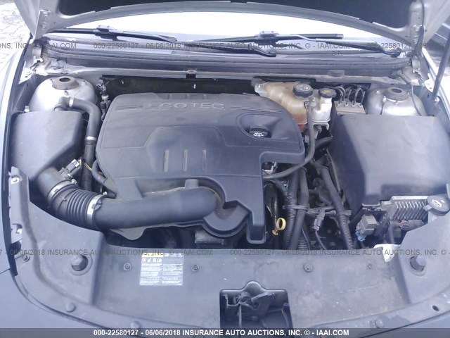 1G1ZC5E1XBF245121 - 2011 CHEVROLET MALIBU 1LT 银色 照片 10