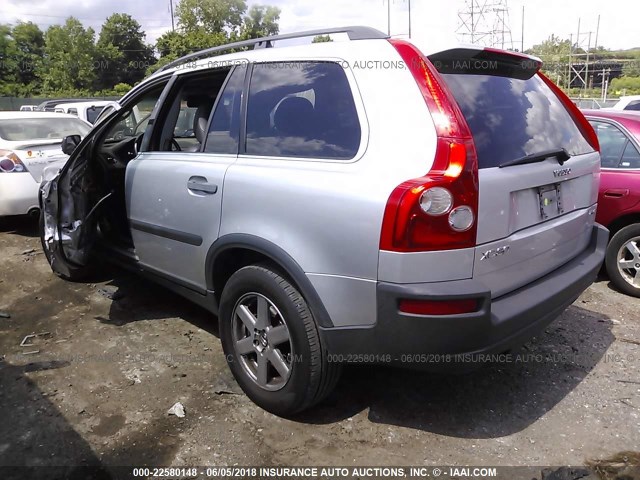 YV4CZ592961261518 - 2006 VOLVO XC90 SILVER photo 3