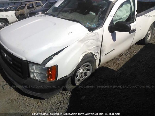 1GTN2TEA5DZ359557 - 2013 GMC SIERRA K1500 WHITE photo 6