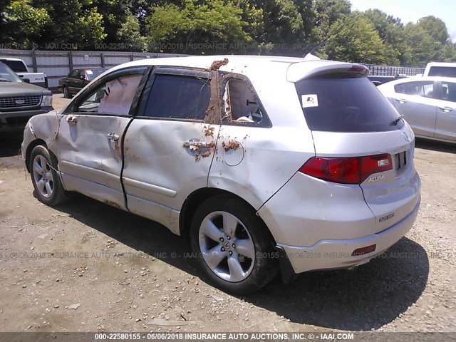 5J8TB18209A007171 - 2009 ACURA RDX SILVER photo 3