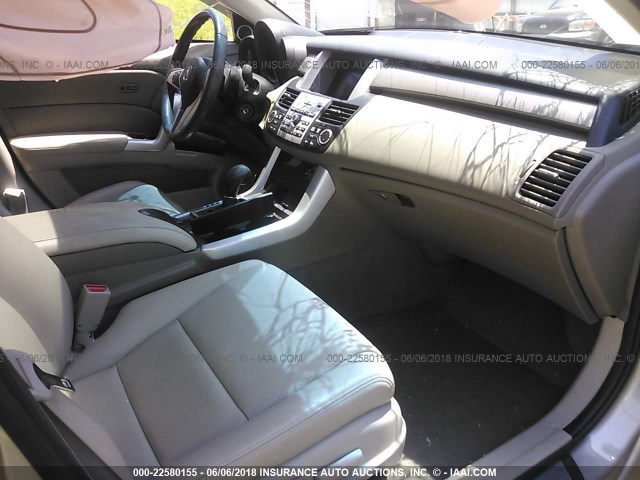 5J8TB18209A007171 - 2009 ACURA RDX SILVER photo 5