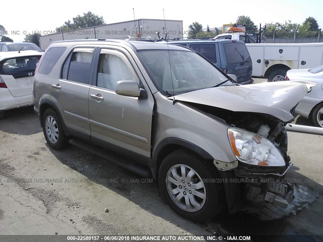 JHLRD78936C012306 - 2006 HONDA CR-V SE/EX TAN photo 1