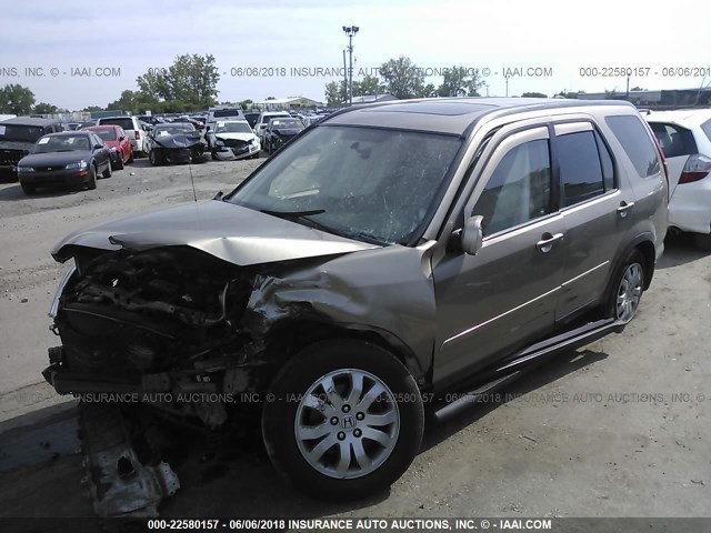 JHLRD78936C012306 - 2006 HONDA CR-V SE/EX TAN photo 2