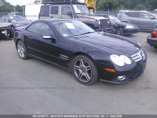 WDBSK71F47F126592 - 2007 MERCEDES-BENZ SL 550 BLACK photo 1