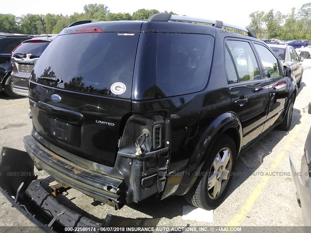 1FMZK06136GA19915 - 2006 FORD FREESTYLE LIMITED BLACK photo 4