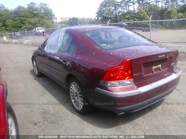 YV1RS53D112085606 - 2001 VOLVO S60 T5 RED photo 3