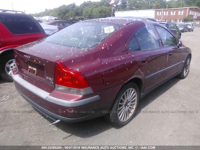 YV1RS53D112085606 - 2001 VOLVO S60 T5 RED photo 4