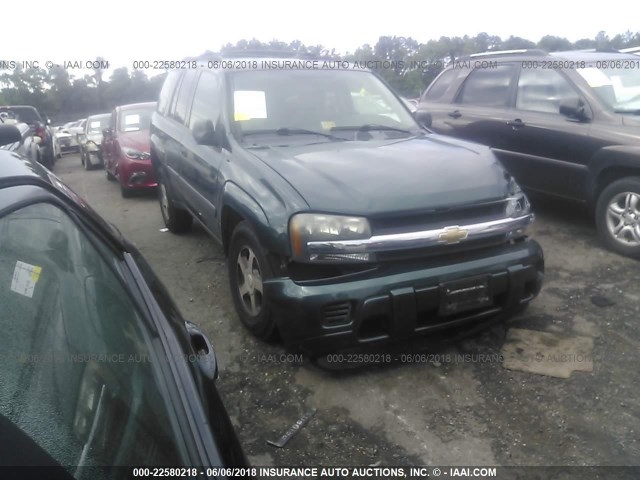 1GNDT13S752252097 - 2005 CHEVROLET TRAILBLAZER LS/LT GREEN photo 1