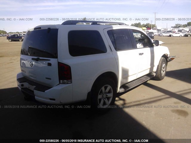 5N1BA0ND6CN621960 - 2012 NISSAN ARMADA SV/SL/PLATINUM WHITE photo 4