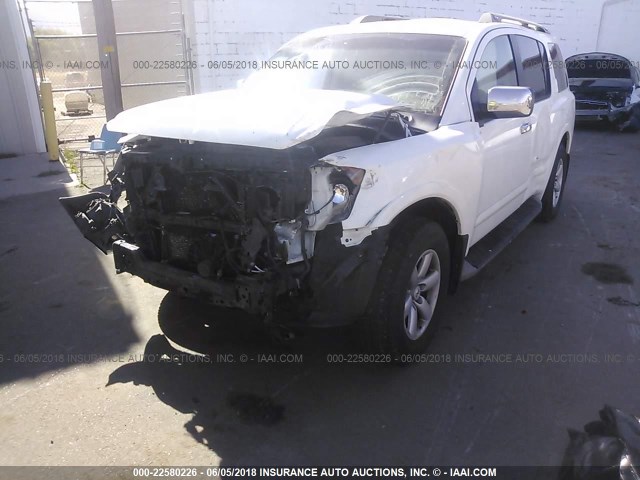 5N1BA0ND6CN621960 - 2012 NISSAN ARMADA SV/SL/PLATINUM WHITE photo 6