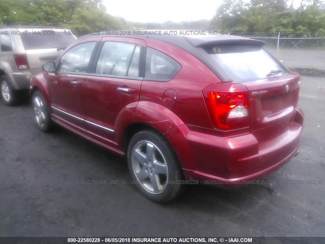 1B3HE78K77D556166 - 2007 DODGE CALIBER R/T RED photo 3