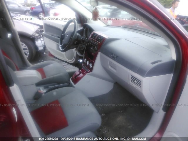 1B3HE78K77D556166 - 2007 DODGE CALIBER R/T RED photo 5